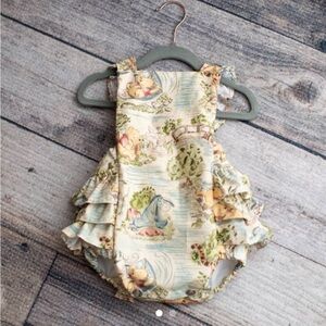 Winnie the Pooh baby girl romper